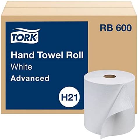 Best Cyber Monday 🔥 Tork Hand Towel Roll, White, Universal, H21, 100% Recycled, 1-Ply, 12 Rolls x 600 ft, RB6002